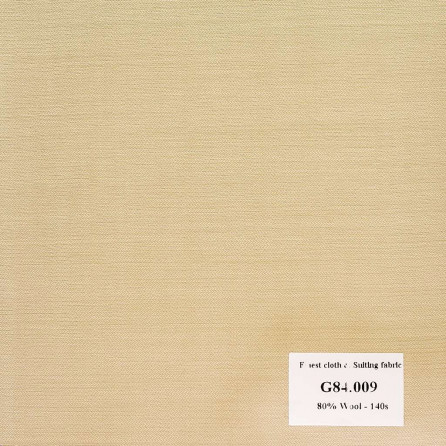 [Hết hàng] G84.009 Kevinlli V7 - Vải Suit 80% Wool - Vàng Trơn